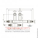 Тройник 90° редукционный TECEflex (бронза кремнистая)