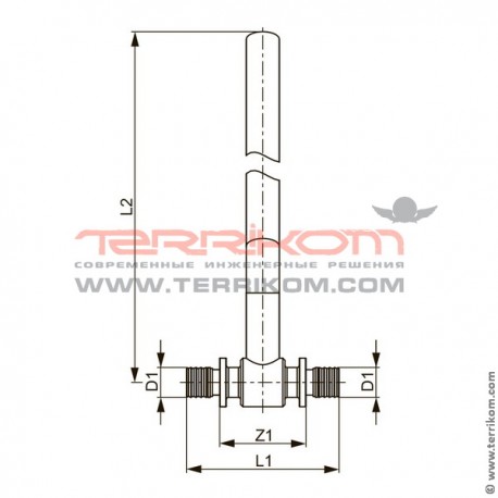 Труба универсальная многослойная TECEflex (PE-Xc\Al\PE) в штангах l-5 м