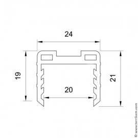 Дымоход МП (сэндвич) l-0,25 м (нерж. 430/0,5 мм)