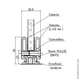 Хомут стеновой дымохода (нерж. 430/1,0 мм)