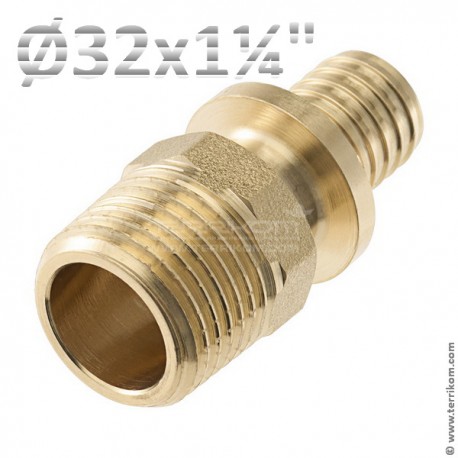 Соединение прямое с ниппелем TECEspring AX (латунь)
