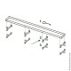 Опора основы для плитки, панели steel (1 шт.), нержавеющая сталь