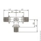 Тройник 90° TECEspring AX (латунь)