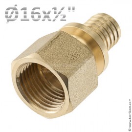 Соединение прямое с гайкой TECEspring AX (латунь)