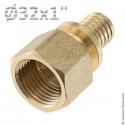 Соединение прямое с гайкой TECEspring AX (латунь)