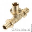 Тройник 90° редукционный TECEspring AX (латунь)