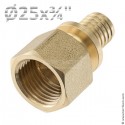 Соединение прямое с гайкой TECEspring AX (латунь)