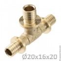 Тройник 90° редукционный TECEspring AX (латунь)