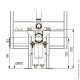 Комплект монтажный TECEone для модуля TECEconstruct со смывным бачком Octa, 8 см