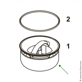 Стакан гидрозатвора для сифонов TECEdrainpoint S 50 (арт. 3601050), 110 (арт. 3601100)