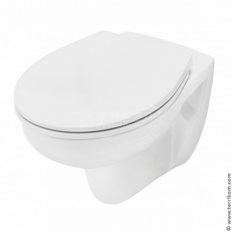 Унитаз подвесной TECE Basic с сиденьем soft-close и крышкой
