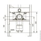 Комплект монтажный TECEone для установки с застенными модулями Geberit Duofix