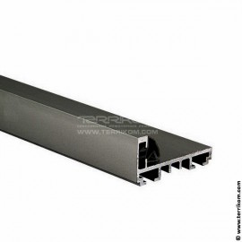 Комплект L-образной дверной коробки с уплотнителем и уголками, L-6000 мм, RAL 9005 (чёрный), AL (алюминий анодированный)
