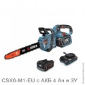 Пила цепная аккумуляторная X6 60 В, 18" (45 см), с 1хАКБ 4 Ач и ЗУ