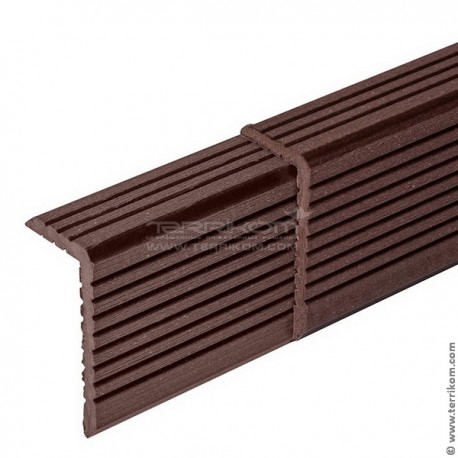 Уголок для доски Darvolex, Ecodeck, Deckron 35х70х4000 мм