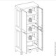 Шкаф двухдверный глубокий Toomax Santorini XL (4 полки)
