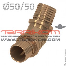 Уголок 45° TECEflex (бронза кремнистая)
