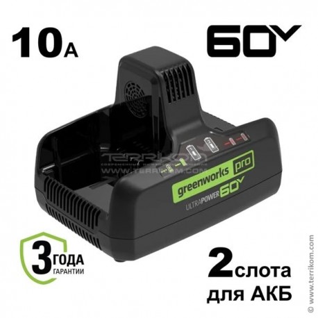 Зарядное устройство для ускоренной зарядки, для 2-х АКБ, 60 В, 10 A