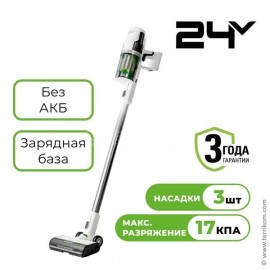 Пылесос вертикальный аккумуляторный, 24 В, 250 Вт, бесщёточный, без АКБ, с ЗУ