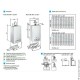 Котел газовый настенный компактный (1 кон.), ЗАКР. камера, 14 кВт