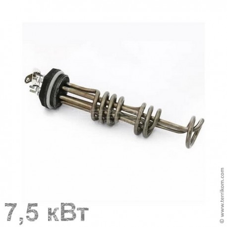 Блок ТЭН 7,5 кВт ⌀7,4 мм 2" (нерж.)