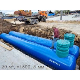 Газгольдер подземный ⌀1800, 8 мм, с горлом