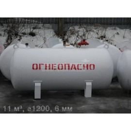 Газгольдер наземный ⌀1200, 6 мм, с краном отбора ж/ф