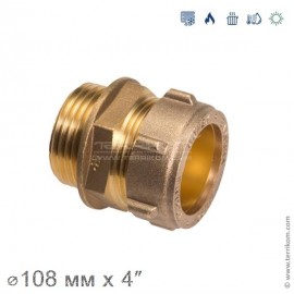 Переходник НР компрессионный (бронза), IBP Conex Compression