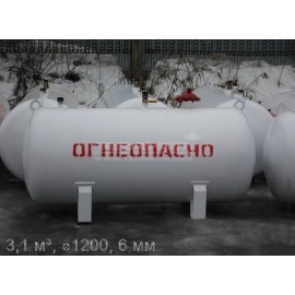 Газгольдер наземный ⌀1200, 6 мм, с краном отбора ж/ф