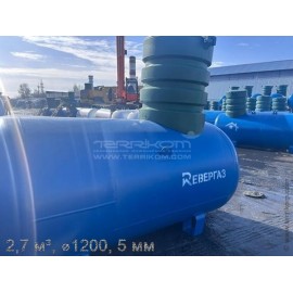 Газгольдер подземный ⌀1200, 5 мм, с ковером