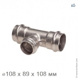 Тройник редукционный, IBP BPress Inox