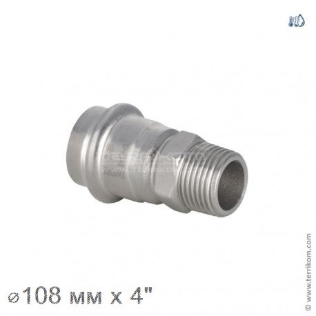 Соединение прямое с ниппелем, IBP BPress Inox