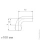 Угол 90° НВ, IBP BPress Inox