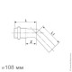 Угол 45° НВ, IBP BPress Inox