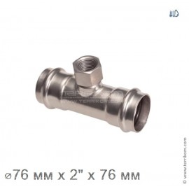 Тройник ВР, IBP BPress Inox