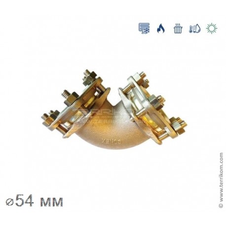Угол 90° компрессионный (закругленный) (бронза), IBP Conex Compression