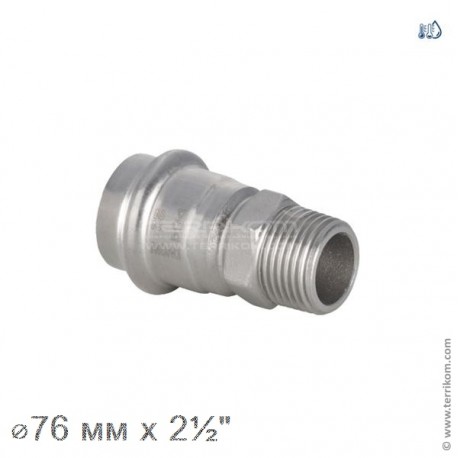 Соединение прямое с ниппелем, IBP BPress Inox