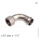 Угол 90° с переходом на ВР, IBP BPress Inox