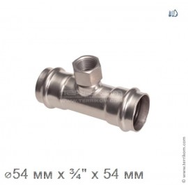 Тройник ВР, IBP BPress Inox
