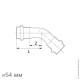 Угол 45° ВВ, IBP BPress Inox