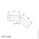 Угол 45° НВ, IBP BPress Inox