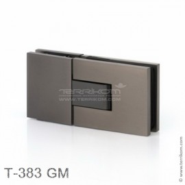 Петля стекло-стекло для душевой кабины, угол поворота 180º, GM (оружейная сталь)