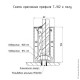 Профиль для стеклянных ограждений, для стекла 10, 12, 16, 20 мм, AL (алюминий сырой)