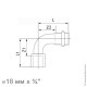 Угол 90° с переходом на ВР, IBP BPress Inox