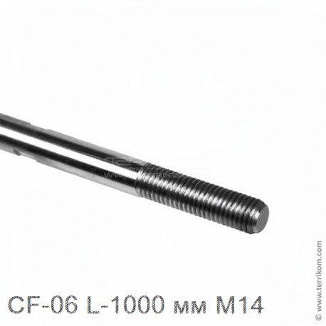 Тяга М14 L-1500 мм для стеклянных козырьков, SSS (матовая нерж. сталь)