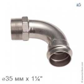 Угол 90° с переходом на НР, IBP BPress Inox