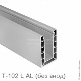 Профиль для стеклянных ограждений, AL (алюминий сырой)