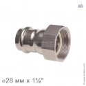 Соединение прямое с накидной гайкой, IBP BPress Inox