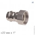 Соединение прямое с накидной гайкой, IBP BPress Inox