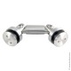 Крепление регулируемое стекло-стекло, штанга 60 мм для стекла 8-10 мм, серия «Точки Россия», без зенковки, SSS (матовая нержавею